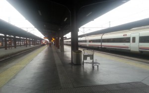 Vías del tren en la estación de Chamartín, que iba a ser el destino de la nueva línea torrejonera.
