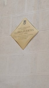 Cartel homenaje Gloria Fuertes