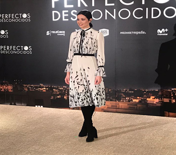 Dafne Fernández en la presentación de la película en Madrid. Autor: Cristina Jaramillo .