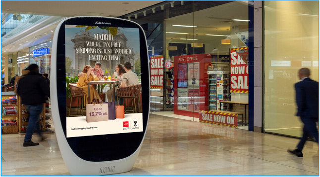 Imagen de la campaña en un centro comercial londinense.