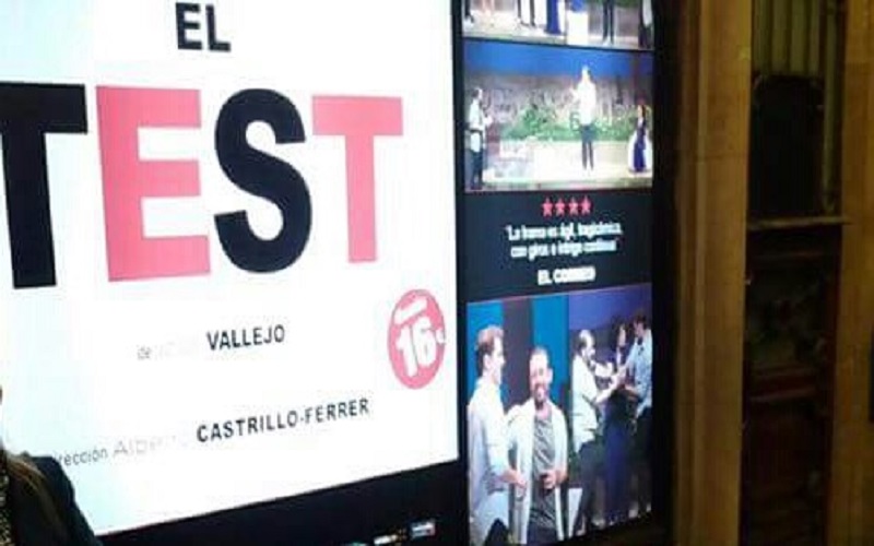 Cartel de la obra de teatro "El Test" / Fotografía: Andrea Sánchez Torrecilla