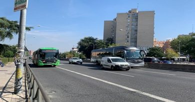 El Paseo de Extremadura tiene mucho tráfico privado, y también de autobuses interurbanos. Fuente: I. Salgado.