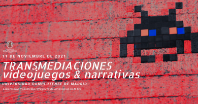 Cartel de la jornada Transmediaciones Autor: Universidad Complutense de Madrid
