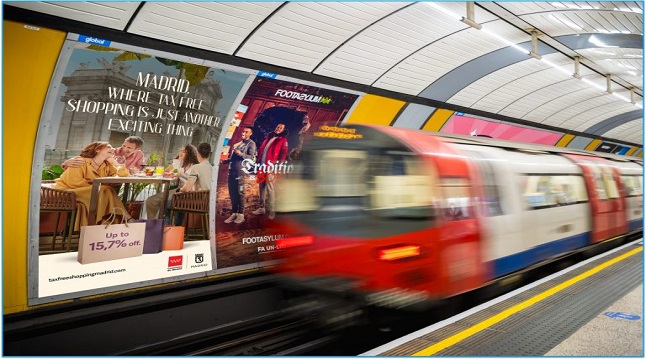 Imagen de la campaña en el metro londinense.